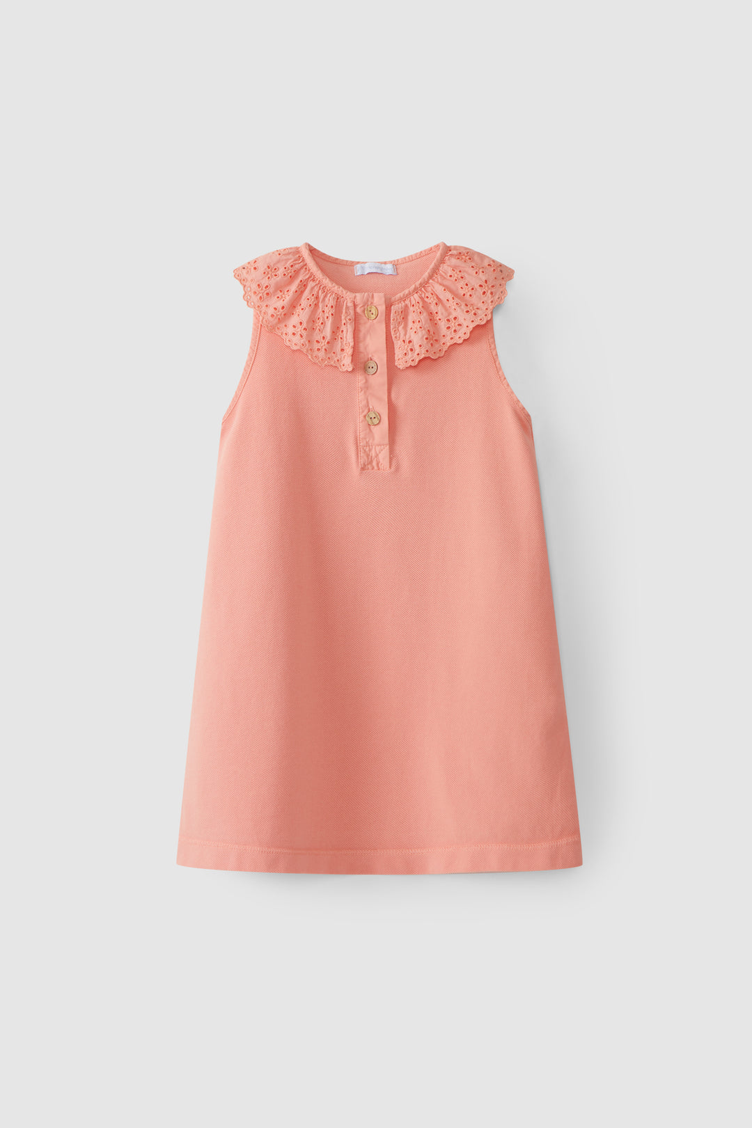 SS22 Laranjinha Girls Coral Dress V2907 - Liquorice Kids