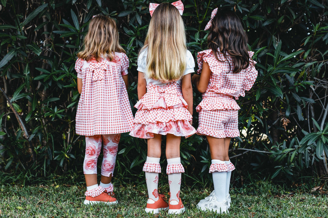 SS23 A Dee Girls Yelena Frill Knee High Socks
