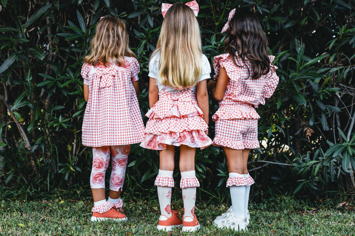 SS23 A Dee Girls Yelena Frill Knee High Socks