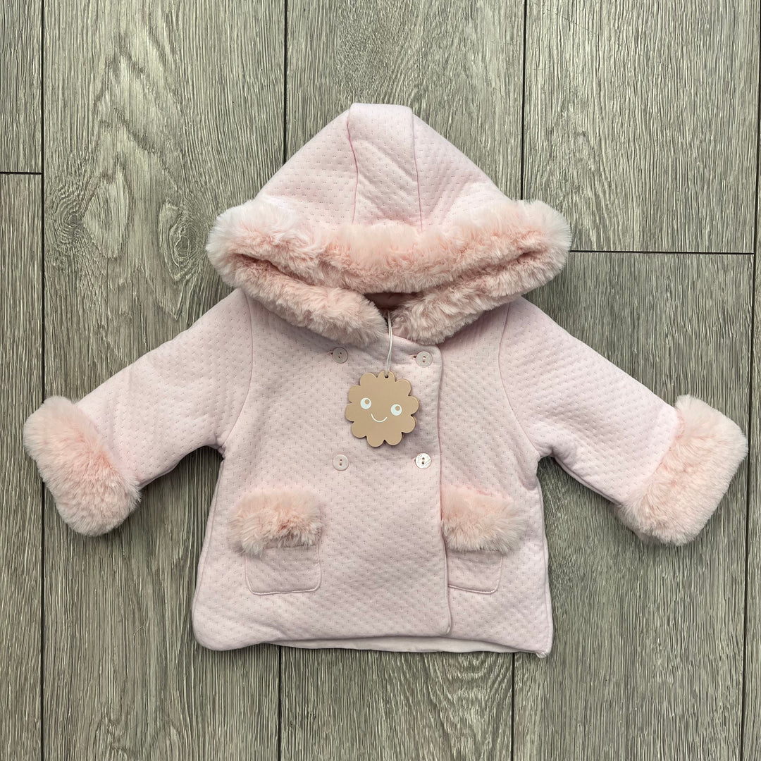 AW21 Patachou Baby Girls Pink Coat - Liquorice Kids