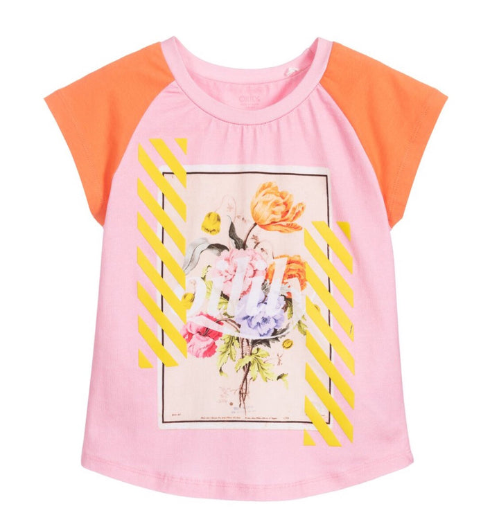 SS20 Oilily Girls Tram Pink Poezie T-Shirt