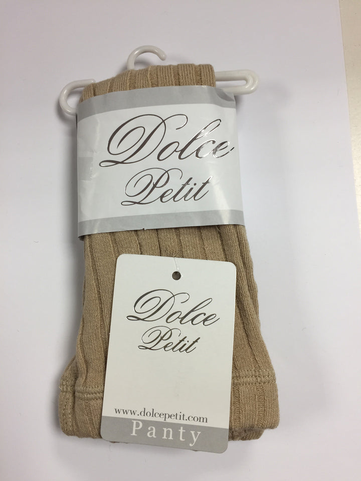 Dolce Petit Girls Tights -  Camel 2500 - Liquorice Kids