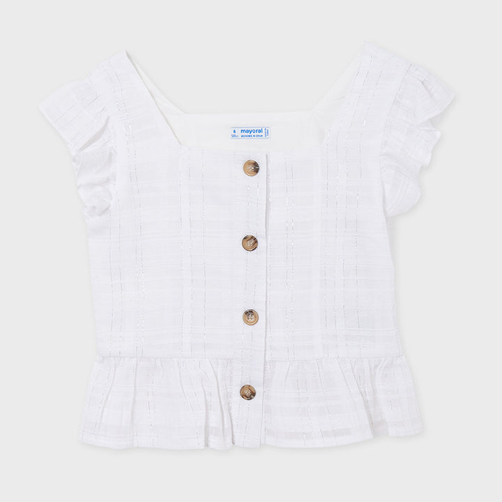SS21 Mayoral Older Girls Button Blouse 6182