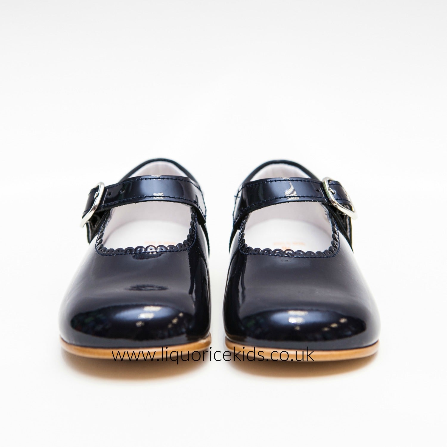 Girls navy patent shoes deals
