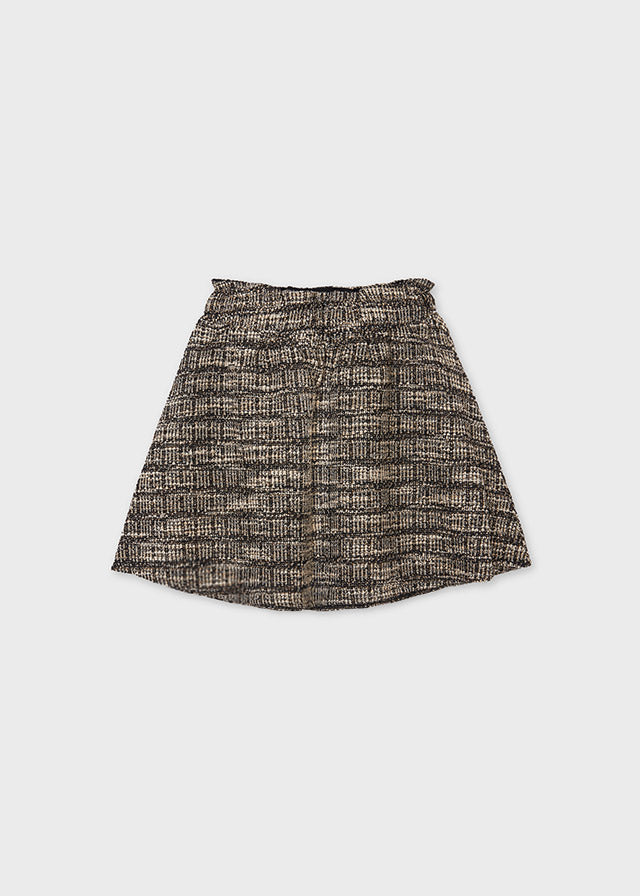 AW21 Mayoral Girls Black Knitted Skirt 7901