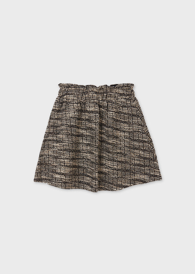 AW21 Mayoral Girls Black Knitted Skirt 7901